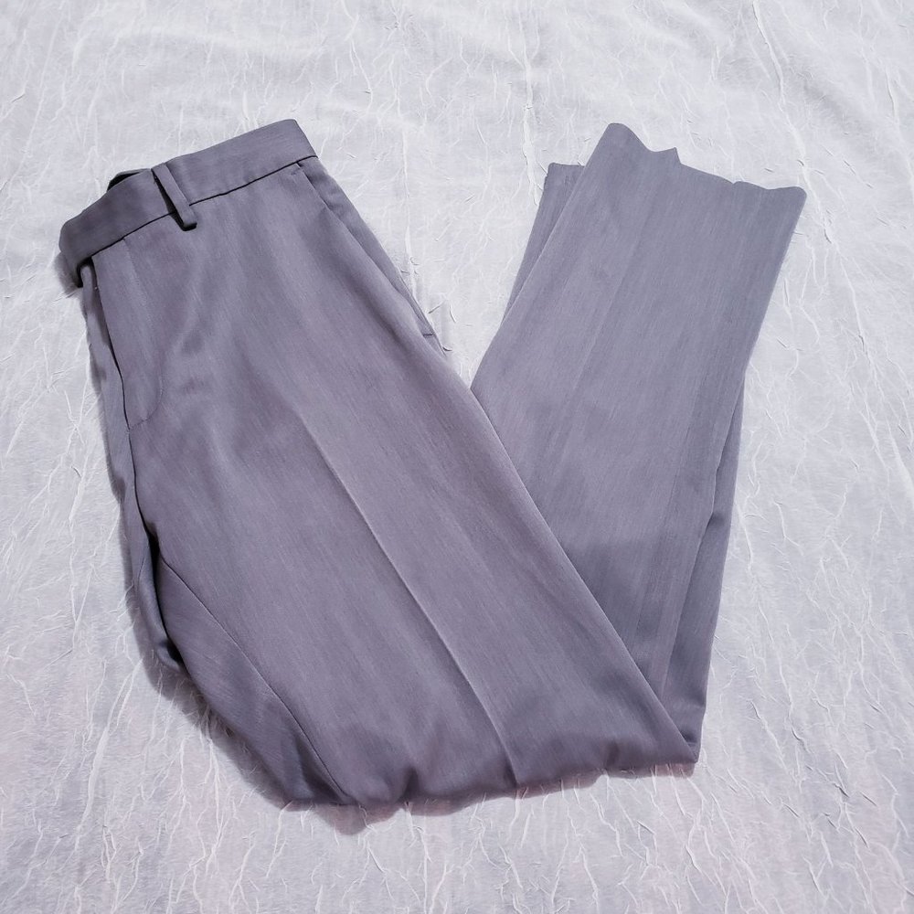 Reaction Kenneth Cole Grey Pleated Front Dress Slacks